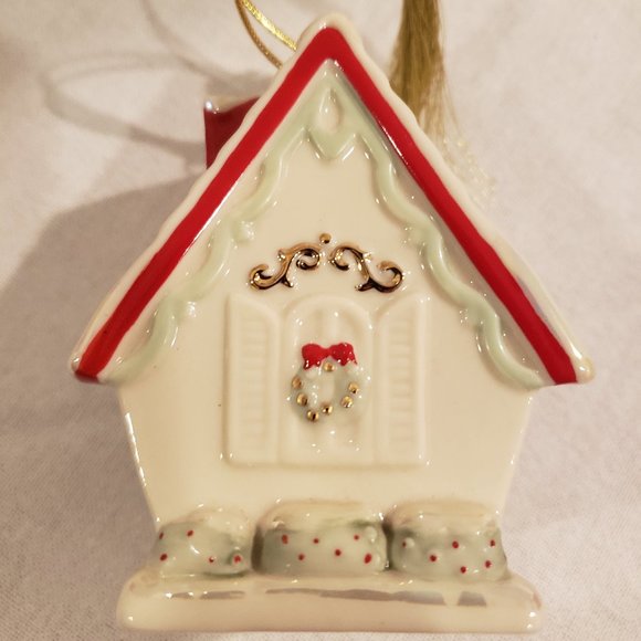 CHRISTMAS ORNAMENT by LENOX - "BLESS OUR HOME BIRDHOUSE" - AMERICAN BY DESIGN - Picture 4 of 16